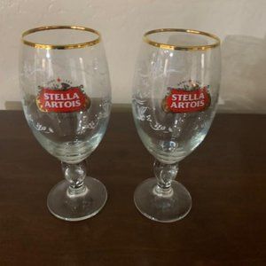Set of 2 Stella Atrois Beer Chalice